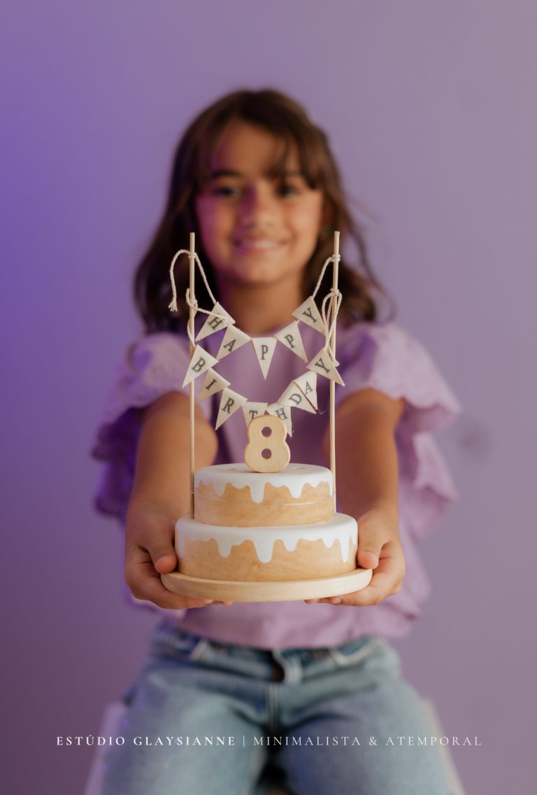 Ensaio de 8 anos da Júlia